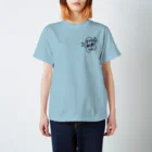 まるコロッ。のウサコロまる・縄跳び（小）（線画：黒バージョン） Regular Fit T-Shirt