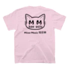 Màau Music.貓音樂 マウミュージックネコショップの貓音ちゃんT 選べるカラー淡色 スタンダードTシャツの裏面