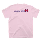 総合格闘技・フィットネス studio Willのstudio Will×INGRID オリジナルTシャツ_B2 スタンダードTシャツの裏面