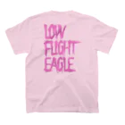 EGL online shopのLOW FLIGHT EAGLE 桃ロゴ スタンダードTシャツの裏面