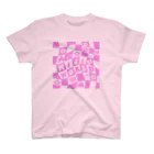 ミジワールドSUZURIショップのくねくね Pink スタンダードTシャツ