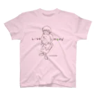 アトリエ・シシのLOVE MOFU2 +piping　モフモフをギュッとね スタンダードTシャツ