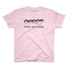 よこづな文庫のFIVE SISTERS Regular Fit T-Shirt