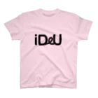 Bokkena DesignのiDeU One-Point（テキスト黒） Regular Fit T-Shirt