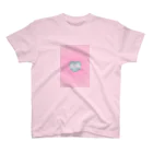 Tokyo feminist galのGood bye, patriarchy - pink × green heart Regular Fit T-Shirt