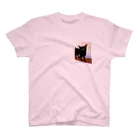 leoleoleの黒猫は不吉じゃない スタンダードTシャツ