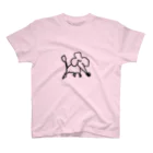 かわいいさんの左手で描かれたプードル Regular Fit T-Shirt