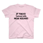 ひざにやのアスガルド東京 文字のみ スタンダードTシャツ