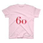 ふしめTシャツの60歳のふしめ (Red) スタンダードTシャツ