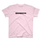 BEERKICHI(ビアキチ)の【背面】ビアキチくん(ピザ) スタンダードTシャツ