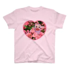 メルティカポエミュウの薔薇とベリー❤️ スタンダードTシャツ