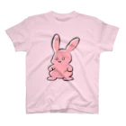 ゆるいどうぶつのゆるうさぎ Tシャツ B スタンダードTシャツ