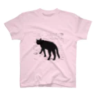 HIYOKOMARUのクールな黒猫 スタンダードTシャツ