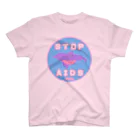 YMT.のCondom Dolphin【STOP AIDS】 Regular Fit T-Shirt