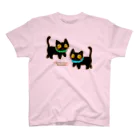 保護ねこ広場にゃん福゜の店長副店長 スタンダードTシャツ