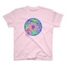 💖宇宙整体♪🌈♪こころからだチャンネル♪💖のあーよかった花曼荼羅clear version愛 スタンダードTシャツ