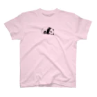 ふじの さきのぱぱパンダと子パンダ（子パンダ） スタンダードTシャツ