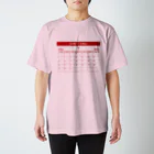 moimoi365／誕生日カレンダーアイテム専門店の1962年7月生まれ(昭和37年)　生年月カレンダー 還暦祝い Regular Fit T-Shirt