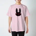 ameyoのウサギ black Regular Fit T-Shirt