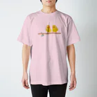 Mi-i-Creの幸せの黄色いセキセイインコ スタンダードTシャツ