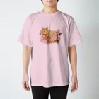 Lichtmuhleの猫とお花 スタンダードTシャツ