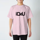 Bokkena DesignのiDeU One-Point（テキスト黒） Regular Fit T-Shirt