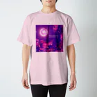 🌕朧月夜と紅茶時間☕️🫖のFlower petal dance スタンダードTシャツ