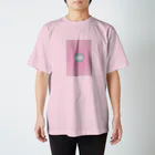 Tokyo feminist galのGood bye, patriarchy - pink × green heart Regular Fit T-Shirt