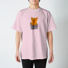 ねこまちランドのバケツねこ Regular Fit T-Shirt