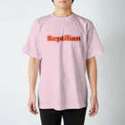 アメリカンベース のReptilian　ヒト型爬虫類　グッズ スタンダードTシャツ