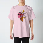 AI作家さむねこの作品集のアイスクリームくん（イチゴ味） Regular Fit T-Shirt