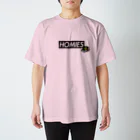 BASSHOMIESのBASSHOMIES(バスホーミーズ)ボックスロゴ ブラックバス バス釣り Regular Fit T-Shirt