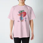 花咲マリサ　オンラインショップのCute Hula Girl / フロントプリントTシャツ Regular Fit T-Shirt