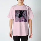 rabbit & bunniesのウサギ（反転） スタンダードTシャツ