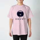 colon-pのコロンピさんTシャツ2016夏ブルーロゴ スタンダードTシャツ