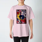 むらかみしのの青猫花猫〜桜藤〜 Regular Fit T-Shirt