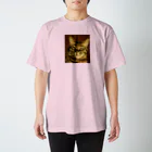 幸せを運ぶ福猫ピー助の幸せを運ぶトラ猫 スタンダードTシャツ