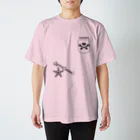 ERIKOERIN ART SHOPのベクトルPOCKET／ハート Regular Fit T-Shirt