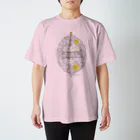 CREAMYBOUQUET WEBSHOPのCAT&FROG_YELLOW Regular Fit T-Shirt