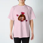 かょのこHANKOのハートぴんきーりぼんちゃん スタンダードTシャツ