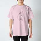 tabbycatのtabby cat カラーTシャツ Regular Fit T-Shirt