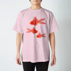 Alba spinaの金魚３匹 スタンダードTシャツ