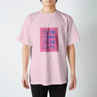 Cafe Lounge & Library pratimākrrm cĥā -ゆるやかな彫刻-のコンセプトロゴ ピンク スタンダードTシャツ