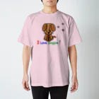 tomdogcatのI live Doggieシリーズ Regular Fit T-Shirt