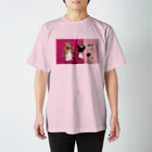 お蚕さんのまもりこピンクピンク Regular Fit T-Shirt