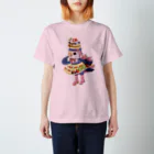 あにまるめいとのパンケーキドレスのバイオレットチェリー スタンダードTシャツ