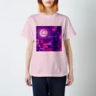 🌕朧月夜と紅茶時間☕️🫖のFlower petal dance スタンダードTシャツ