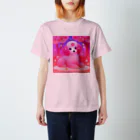 ふぇありぃているのお花見犬 Regular Fit T-Shirt