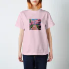 ruiruirのドット絵　子うさぎ　春のお散歩 Regular Fit T-Shirt
