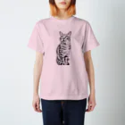 ちばっちょ【ち畳工房&猫ねこパラダイス】のトラ猫トラ君 スタンダードTシャツ